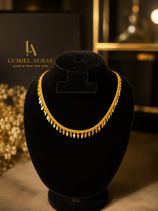 24K Gold Plated Elekkathali Necklace | Traditional Kerala