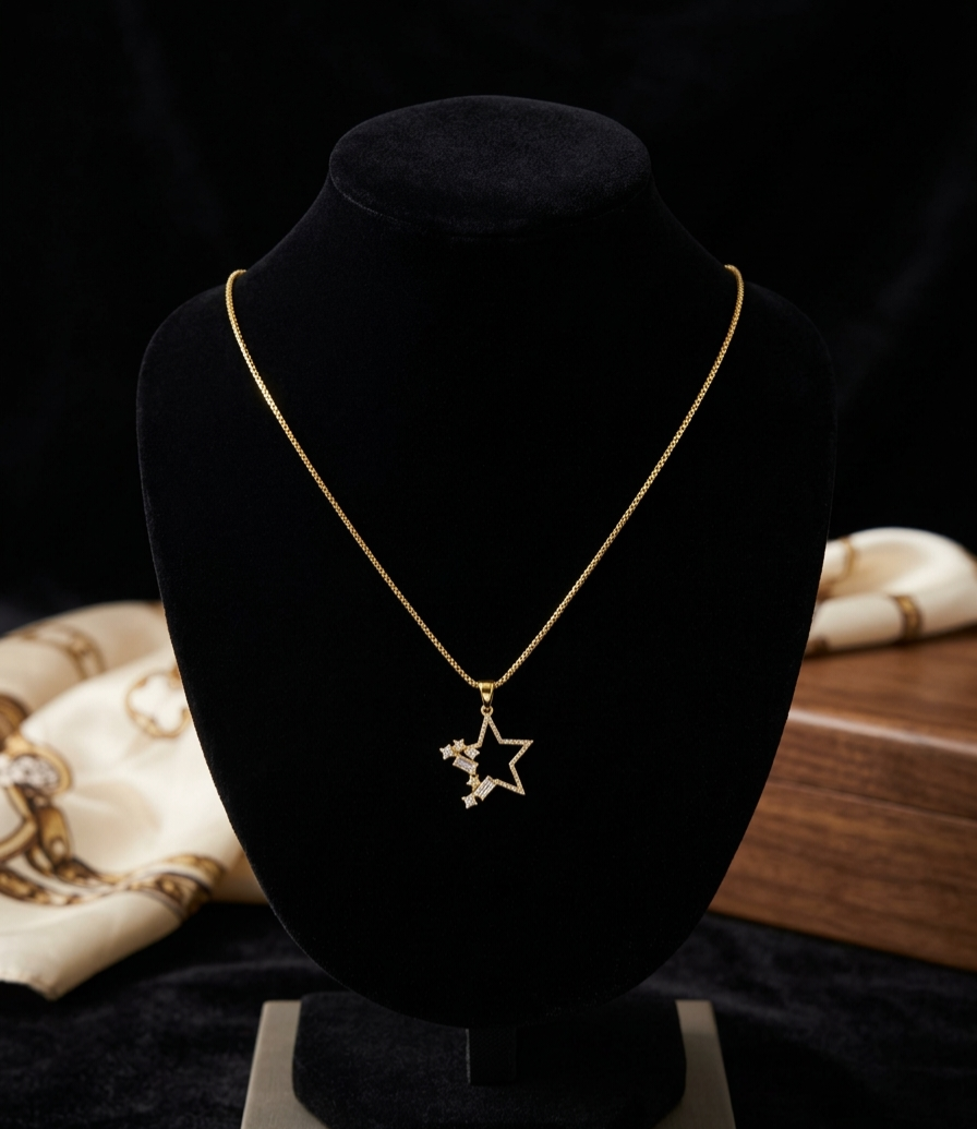 Starlight Charm Pendant Necklace