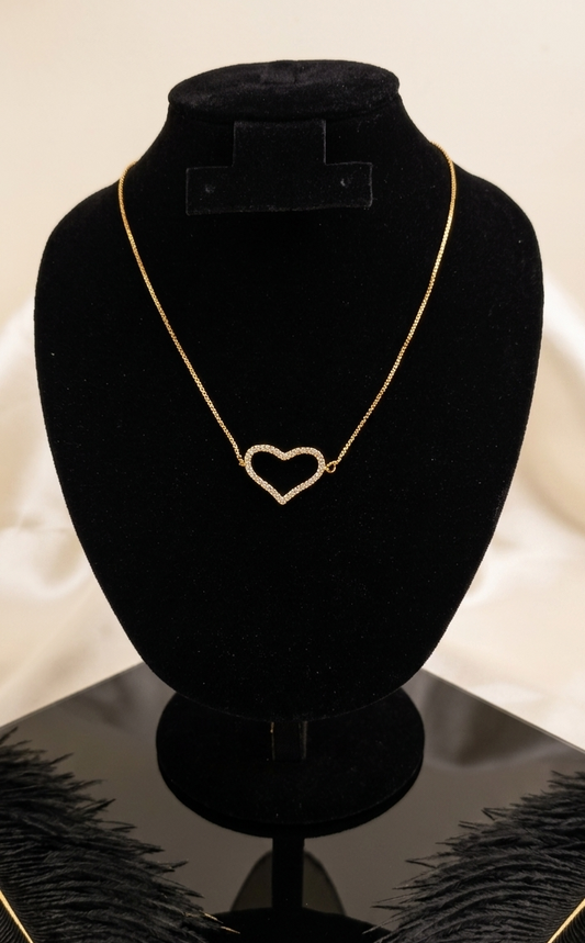 The "Aura" 24k Gold Heart Necklace
