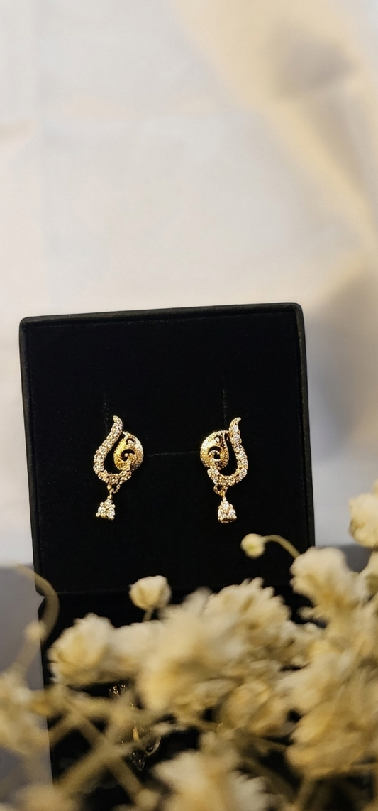 Aria Filigree Drop Earrings | 24K Gold Plated Luxury