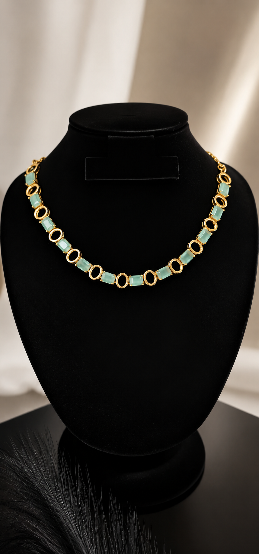 The Empress Ruby Station Necklace | 24k Gold Plated