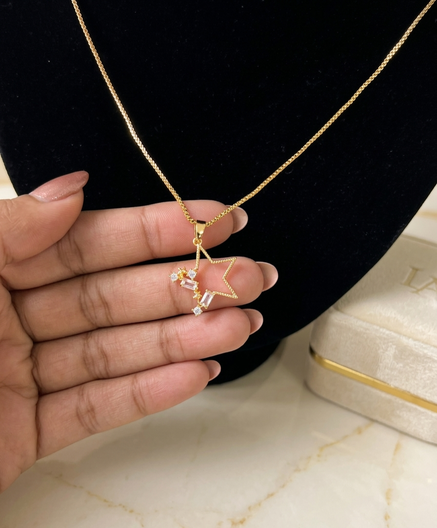 Starlight Charm Pendant Necklace