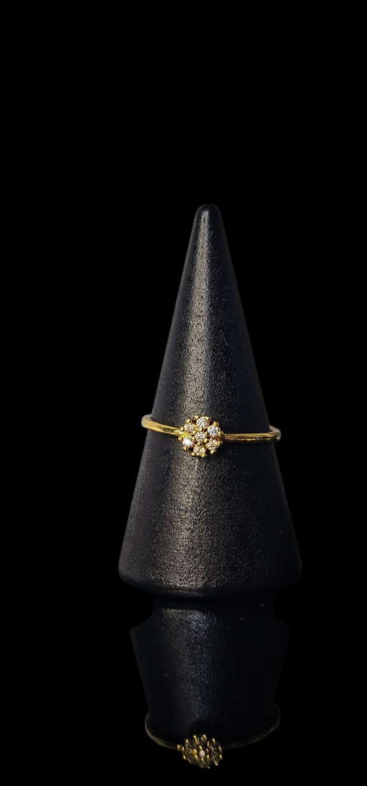 The Gold Flora Cluster Ring | 24k Gold plated Vermeil Finish